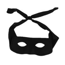 Black Bandit Zolo Super Hero Villian Eye Mask