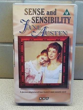 SENSE AND SENSIBILITY JANE AUSTEN VIDEO TAPE VHS - BBC 1990 VERSION