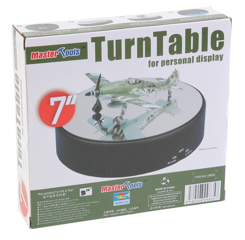 Trumpeter Battery Operated Round Mirrored Display Turntable for Model Kits , New