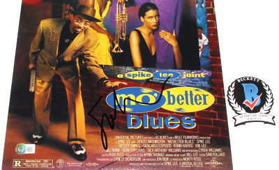 DIRECTOR SPIKE LEE SIGNED 'MO' BETTER BLUES' 12x18 MOVIE POSTER
