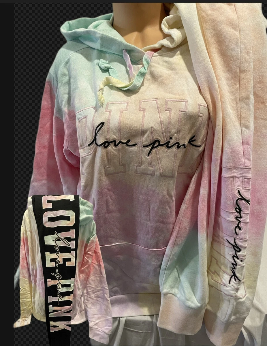 Victoria secret pink tie dye best sale hoodie