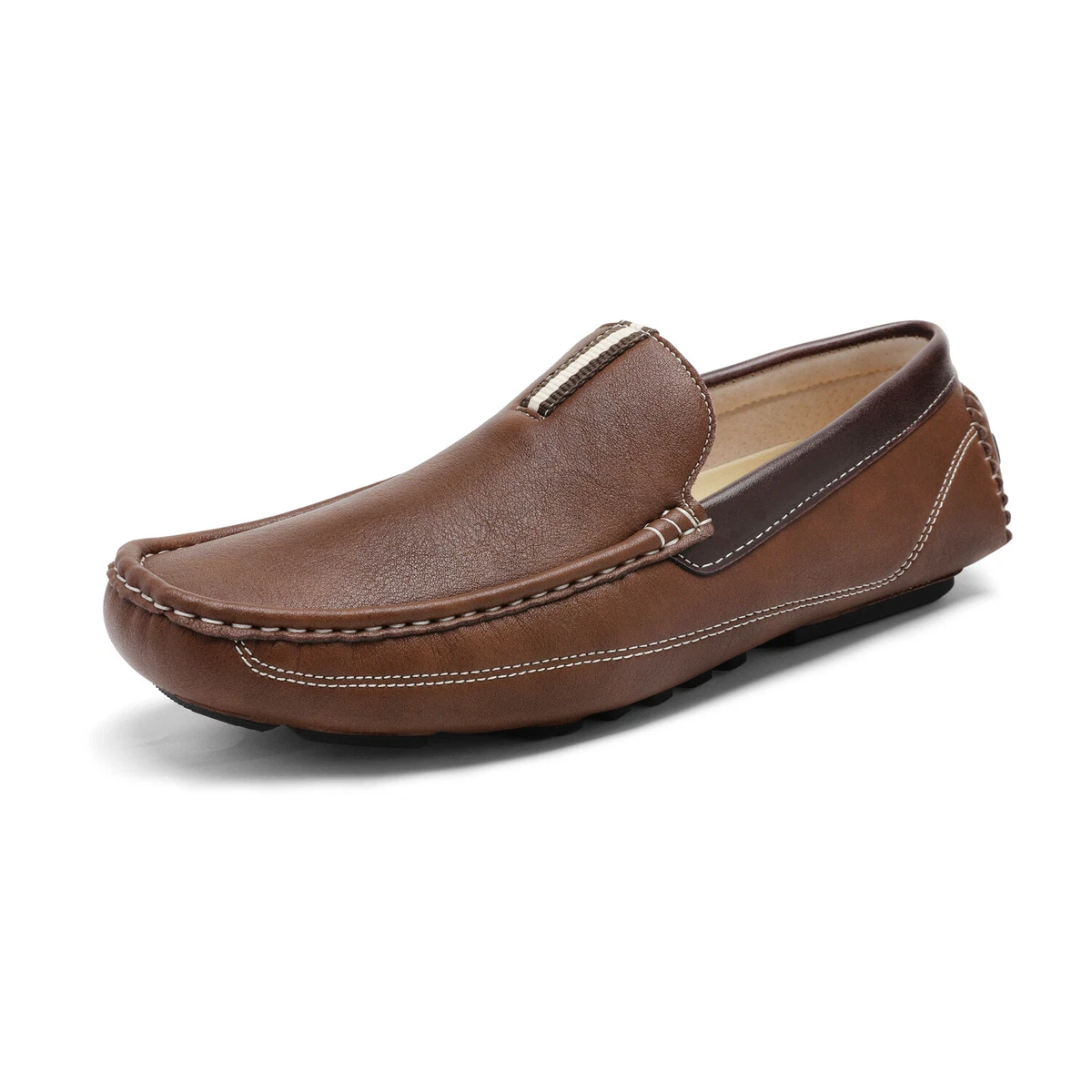 Men’s ADOLFO chestnut brown  Leather Classic/Formal Shoes Penny Loafer size 11 Brown Loafer Faux Leather Casual Shoes for Men for sale | eBay main image 2