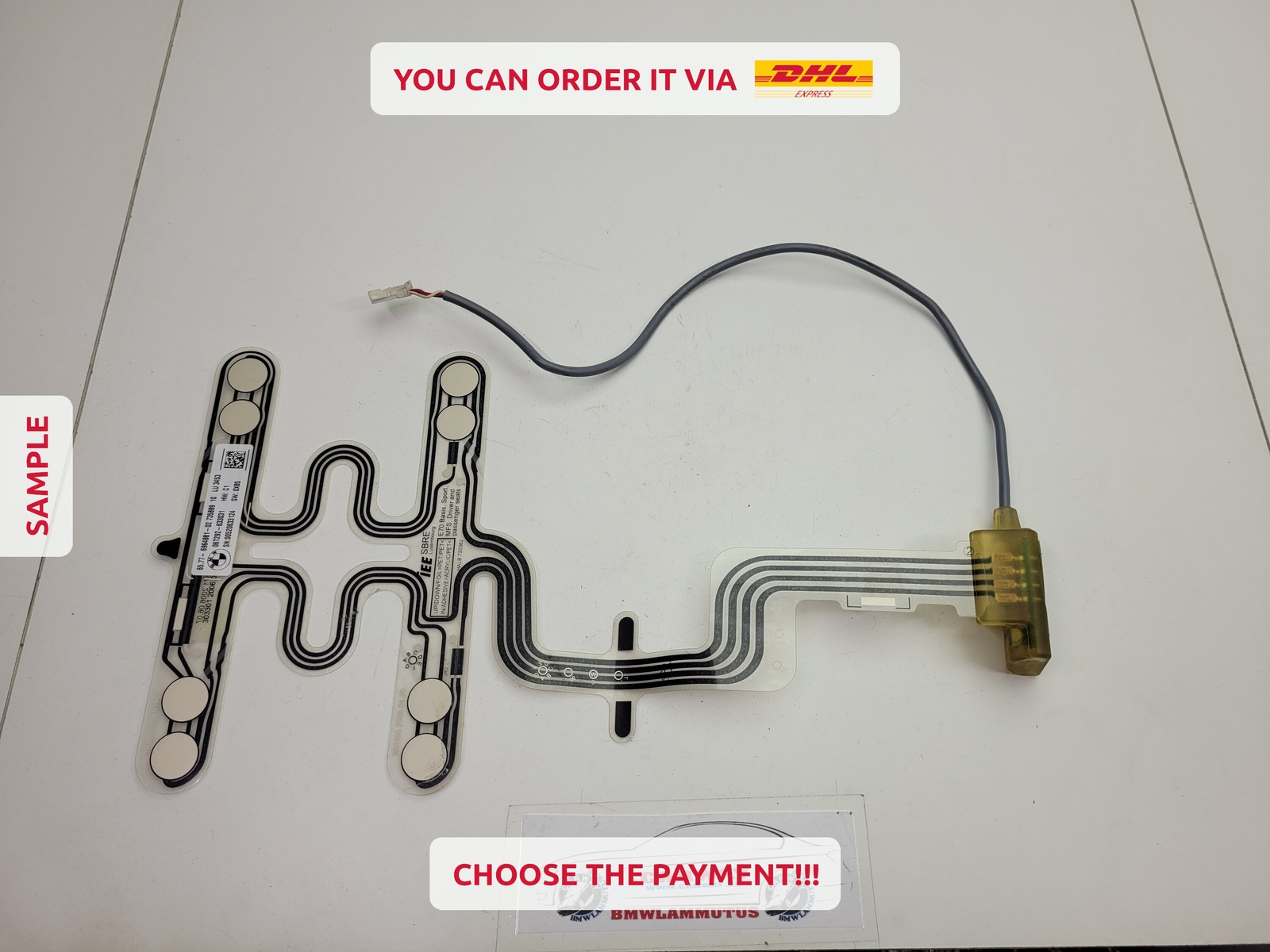 2007 BMW X5 4.8I E70 FRONT LEFT DRIVER SEAT SENSOR MAT 73588910  