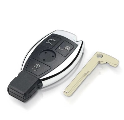 Ersatz Auto Schlüsselanhänger Etui für Mercedes Benz A, B, C, E und S Klasse 3 Tasten