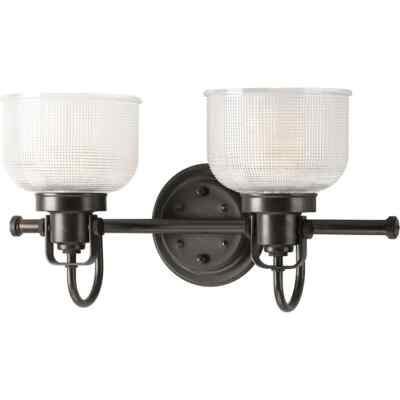 Progress Lighting  Archie 2-Light Bronze Transitional Vanity Light