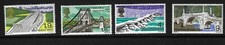 Great Britain SC # 560-563 Bridges, Prehistoric Tarr Steps, Viaduct . MNH