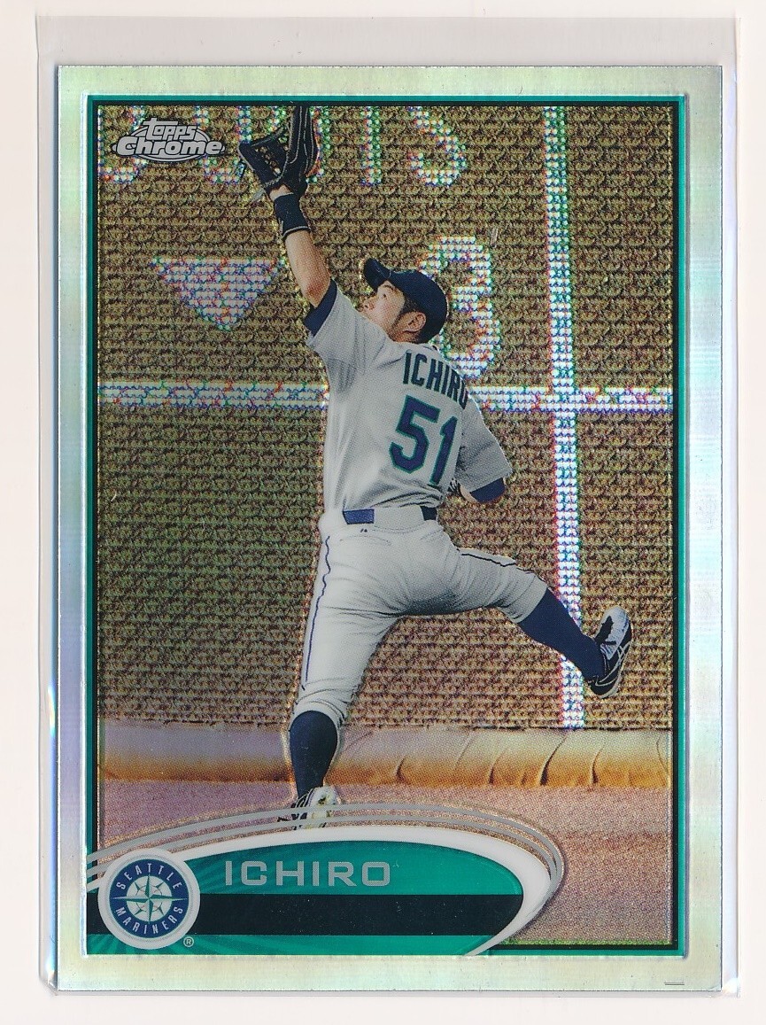 2012 Topps Chrome Refractor #100 Ichiro Seattle Mariners Baseball Card