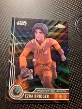 2023 STAR WARS Topps Chrome EZRA BRIDGER -- Black Wave SP Parallel Card  32