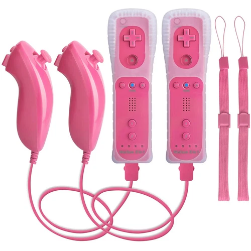 Built in Motion Plus Remote Controller &Nunchuck for Nintendo Wii /Wii U Console
