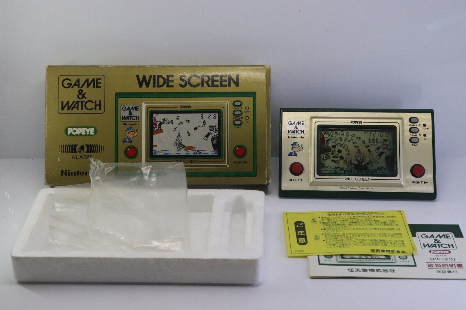 Nintendo Game & Watch WS Popeye PP-23 Made in Japan 1981 Great Condition
