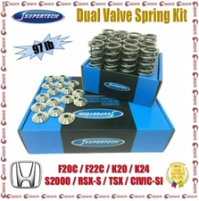 SuperTech Dual Valve Spring Kit 97 lb For Honda F20C F22C K20 K24 Civic Si RSX