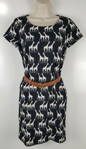 Womens Dress Sz XS Giraffe Print Lined 