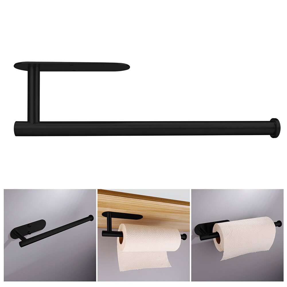 Paper Rack Under Cabinet Wall Toilet Self Adhesive