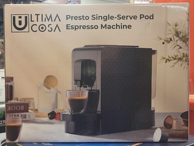 Ultima Cosa Presto Single Serve Pod Espresso Machine - New In Box