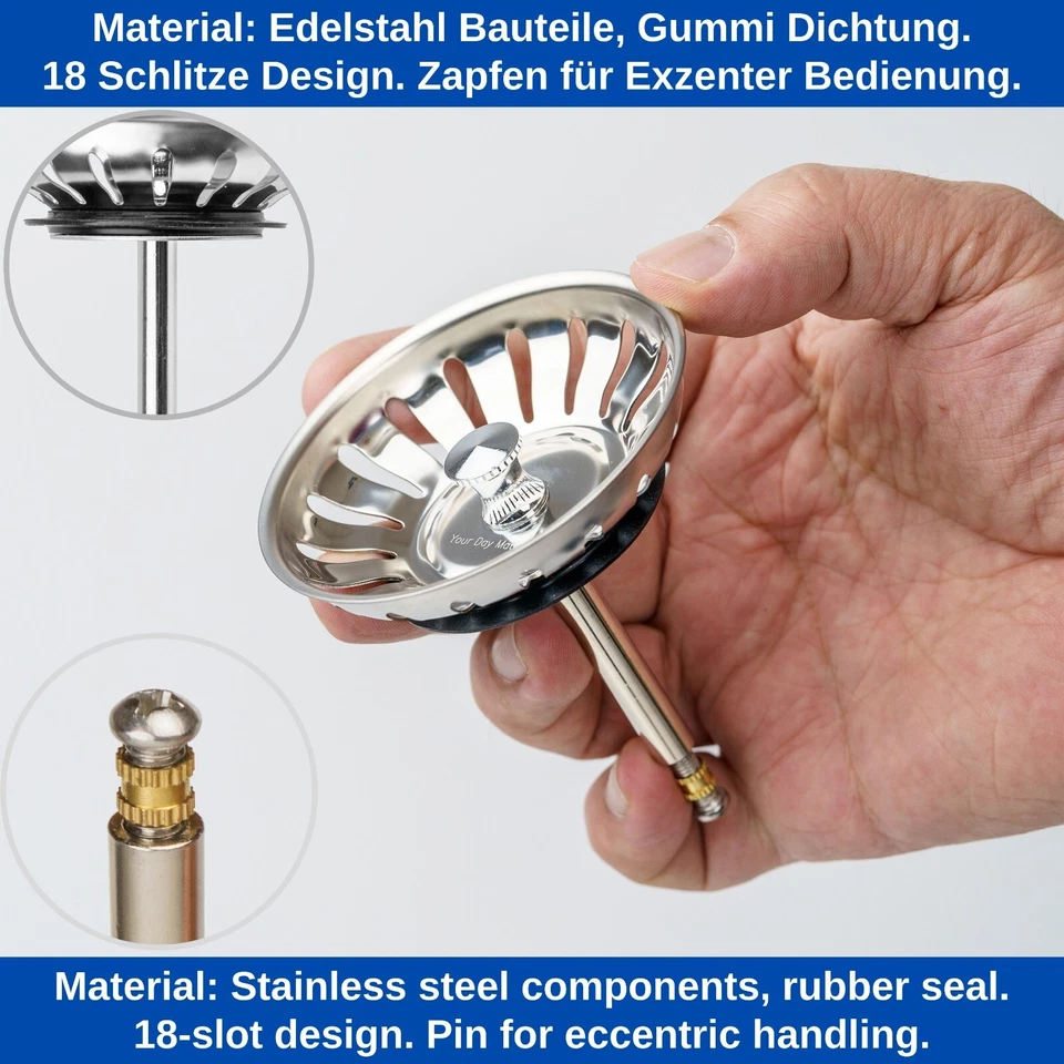 Siebkorb 79 mm passend für Blanco 119146 Spüle Siebkörbchen für Ablaufgarnitur - Bild 4 von 4