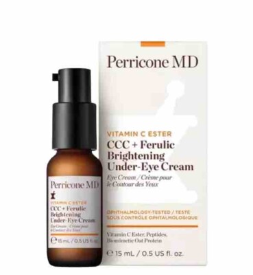 PERRICONE MD Vitamin C Ester CCC+ Ferulic Brightening Under-Eye Cream 0.5 Oz~NIB