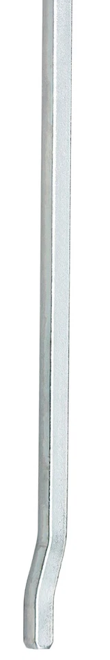 1 Set Tortreibriegel 2140 mm Torverschluss Türtreibriegel Stangen Silber Verz. - Bild 4 von 4