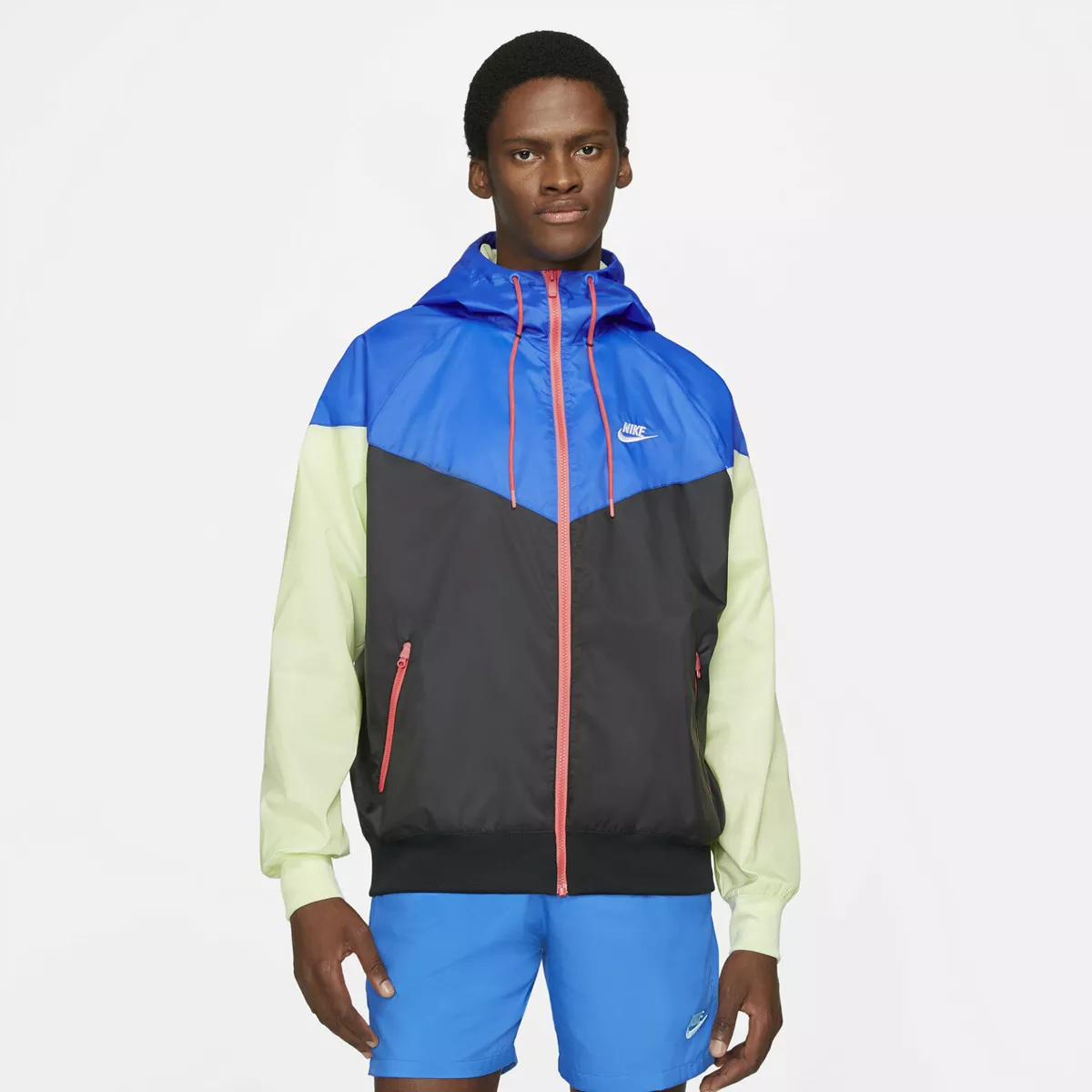 Nike Windrunner Jacket DA0001-013 Tall Sportswear Blue Black Red Ice Green  Long