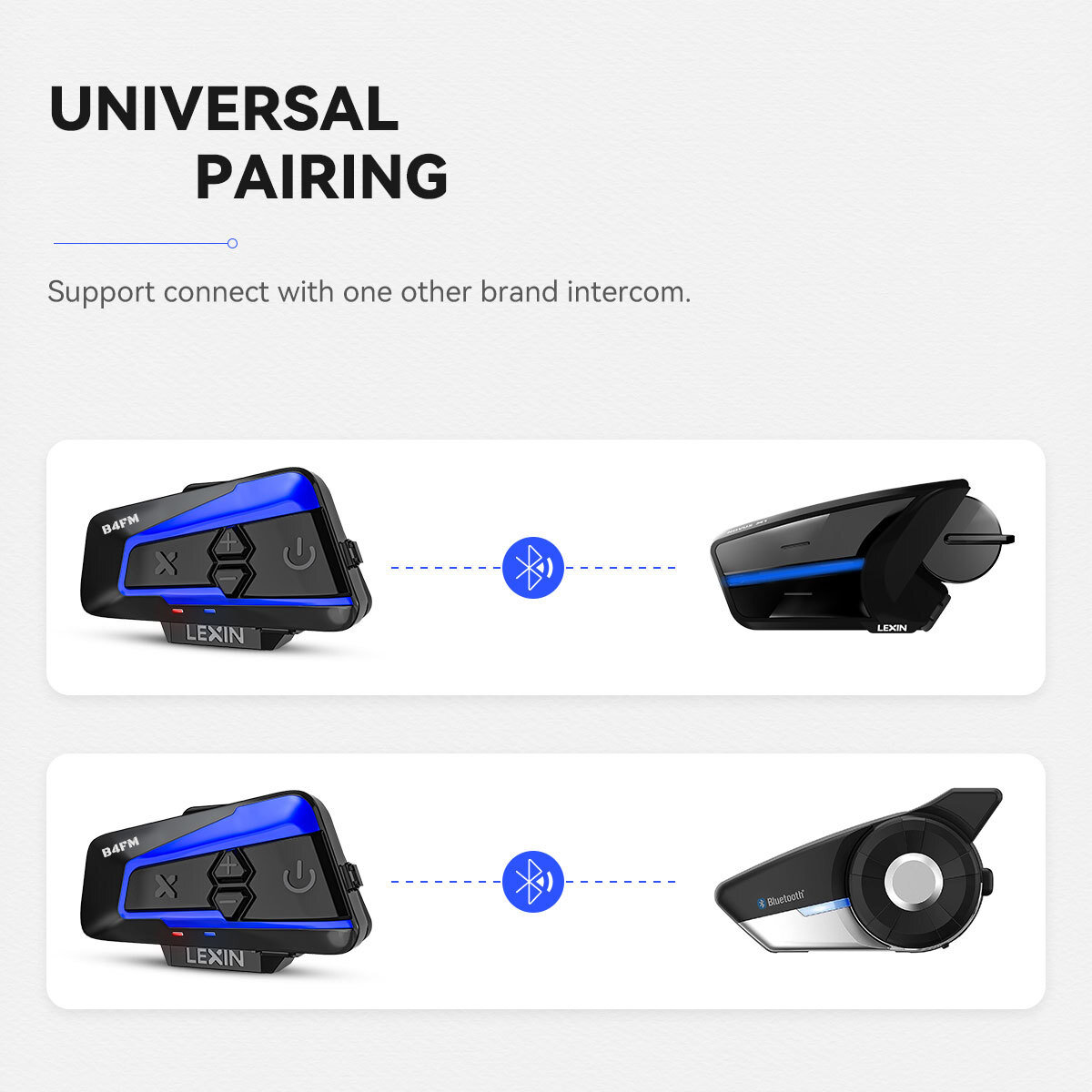 LEXIN B4FM Motorcycle Intercom Headset Bluetooth Helmet 10 LEXIN B4FM Motorcycle Intercom Headset Bluetooth Helmet 10