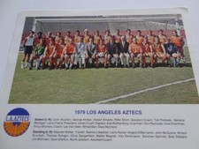 Los Angeles Aztecs 1979 rare original official card Johan Cruyff signed Preprint