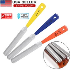 3pcs/set Guitar Double Sided Nut File Fret Crowning Slot Filing Luthiers Tools 