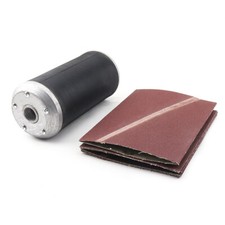 4"x9" Pneumatic Sanding Drum Rubber Aluminum Cover & Spindle Sanding Sleeve Set