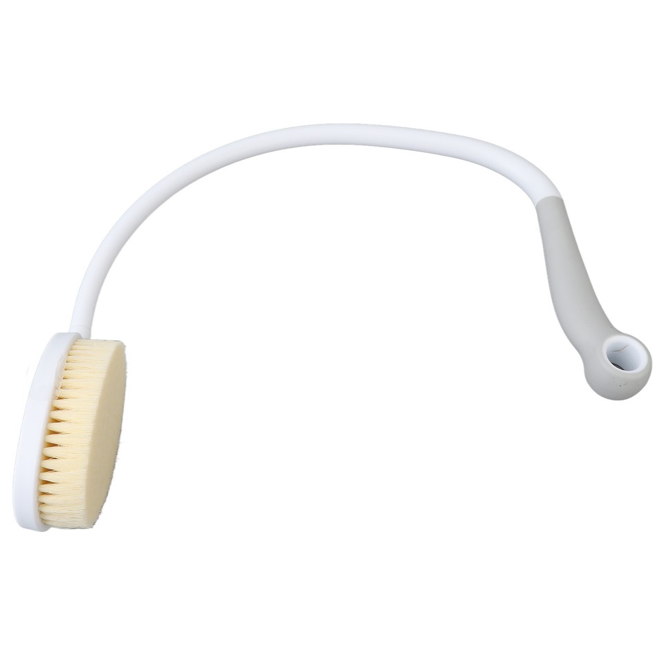 Curved Back Scrubber U Shaped Bendable Back Bath Brush With Long Curved