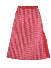 FRESH PRODUCE CIRCLE COAST Wanderer MAXI Skirt 89 Red Coral Size Medium