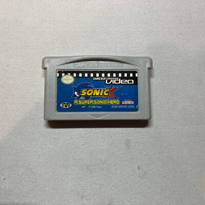 Sonic X Vol. 1: A Super Sonic Hero Nintendo Game Boy Advance Video *Nice*