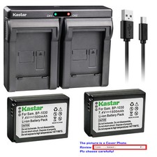 Kastar Battery Dual USB Charger for Samsung BP1030 BP1130 Samsung NX300 Camera