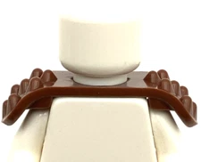 Lego New Reddish Brown Minifigure Armor Shoulder Pads with Spikes on Top Piece