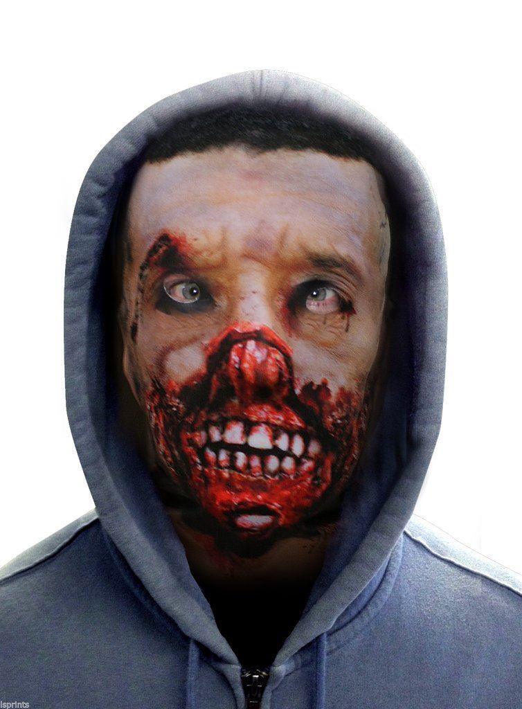 Rottin FaceZombie  Halloween Elastane Material Mask - Partywear - Horror Film