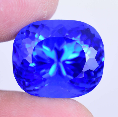 Tanzanite Naturelle Rare 42,40 Carats - Bleu Intense, Certificat AGL, Pierre Précieuse Chauffée