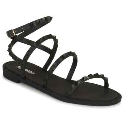 Steve Madden Black Travel Ankle Strap Sandal Size NWOB