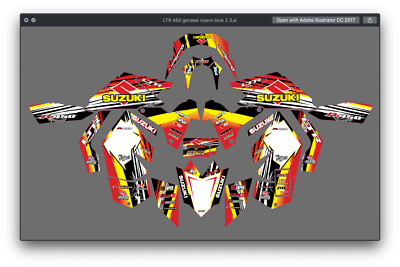 Fits Suzuki LTR450R GRAPHIC KIT STIKERS DECAL kit LTR 450r all years