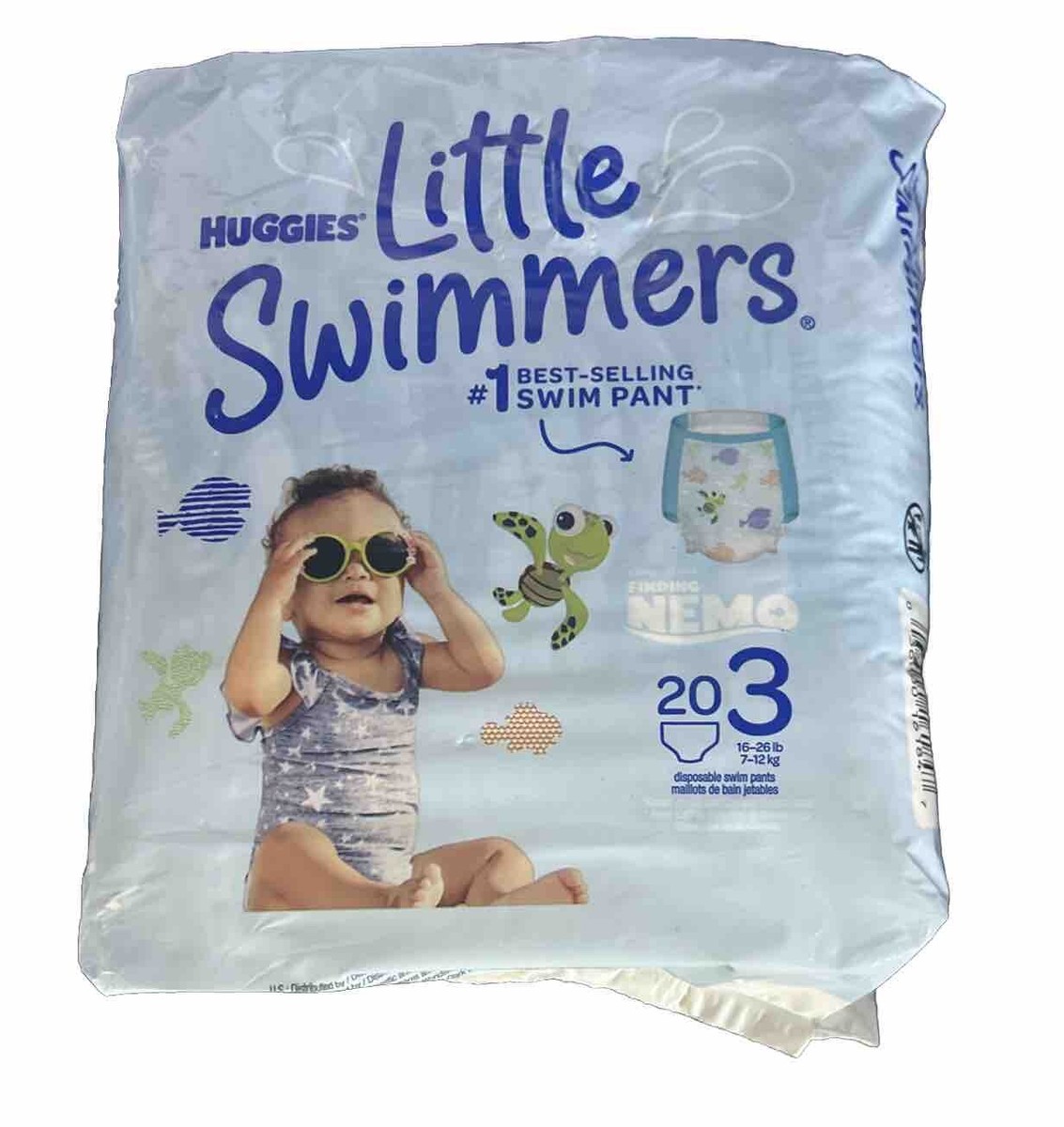 Huggies Little Swimmers Baby Swim Diapers, Size Small, 20 Count Travel  Beach - Main Image
