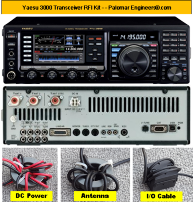 YAESU FTDX3000D 美品 Yaesu FTDX3000 Transceiver RFI and Noise Reduction Kit, RFI Range