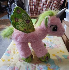 Kipp Bros Magical Unicorn 🦄 Pink Winged Pony Stuffed Plush Toy Super Cute 
