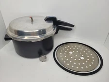 Vintage Mirro 6qt Pressure Cooker/ Canner With Rack & Gasket Model # M-0646