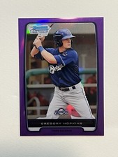 2012 Bowman Chrome Prospects Retail Purple Refractor /199 Greg Hopkins Gregory