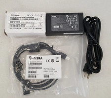 NEW ZEBRA POWER ADAPTER PWR-BGA12V50W0WW W/CBL-DC-388A1-01 CABLE W/POWER CORD