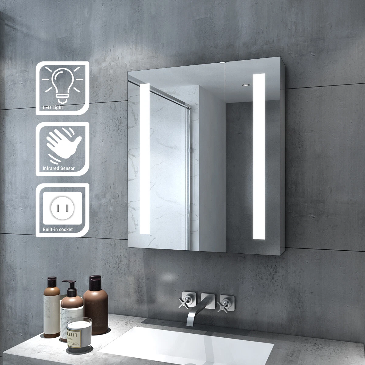 Homebase Illuminated Bathroom Matttroy