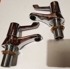 Armitage Shanks Sandringham Bathroom Bath Pillar Taps  3/4" S7097AA Qtr Turn