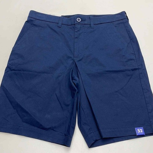 APT. 9 Men's 32 Navy Blue Flat Front 