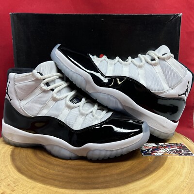 Nike Air Jordan 11 Retro Concord 2018 White Black Size 10 378037