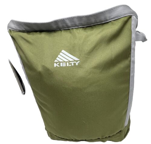 Kelty Camp Carton Carry Bag Tote Green Gray Zip No Strap