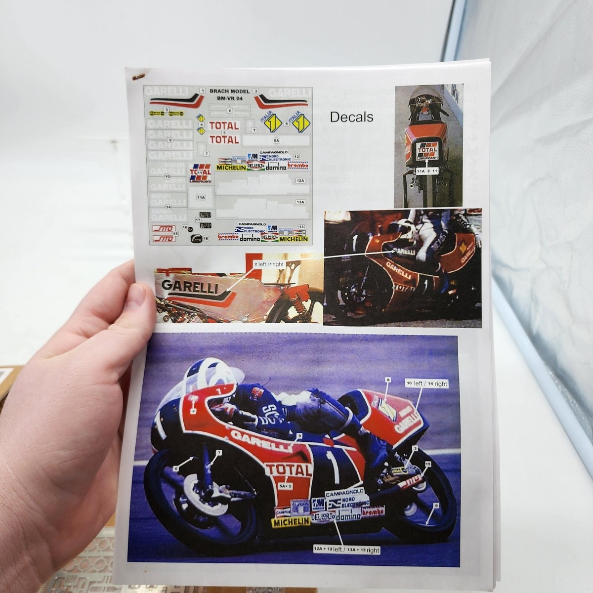 Brach Model 1/12 Garelli 125cc 1984 World Champion BM-VR04 Brach Model 1/12 Garelli 125cc 1984 World Champion BM-VR04