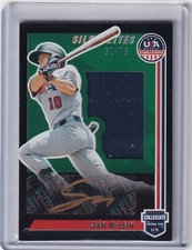 Sean McLain 2022 Panini Stars & Stripes USA Black Gold Jersey/Auto SIL-SM, 51/75