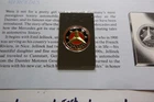 MERCEDES ENAMEL COLOR GERMAN CAR MAKER LOGO 1980 VERY RARE SILVER BAR PAPER 2C3