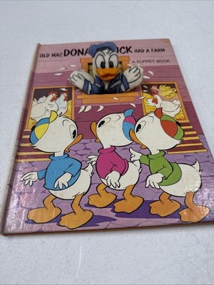 PUPPET BOOK Old MacDonald Duck Had a Farm by Disney Staff (1976, Hardcover) Good